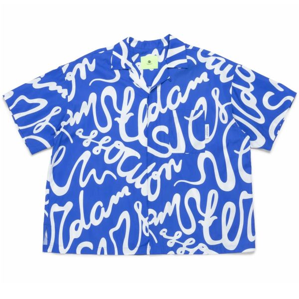 New Amsterdam Surf Association Wijk Tulip Overhemd Blauw/Wit