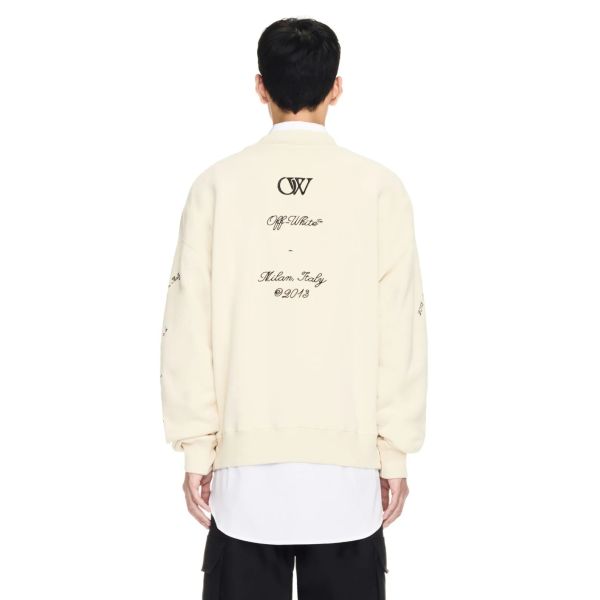 Off-White 23 Logo Skate Sweater Off White | Mezaldy.com
