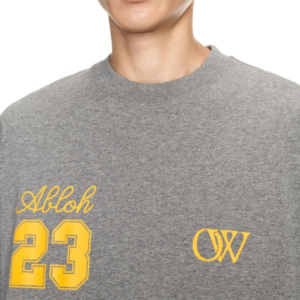 Off-White 23 Logo Skate T-shirt Grijs | Mezaldy.com