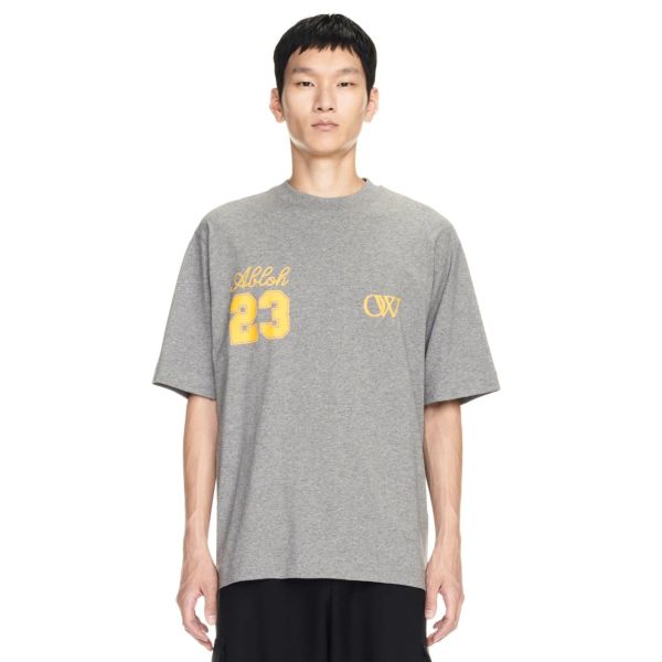 Off-White 23 Logo Skate T-shirt Grijs