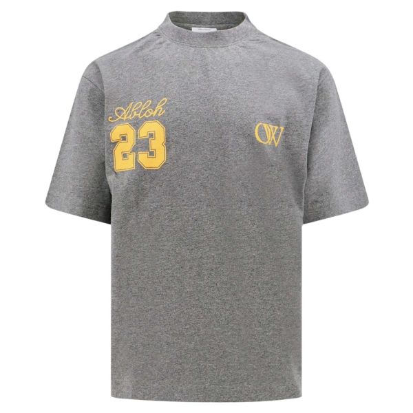 Off-White 23 Logo Skate T-shirt Grijs