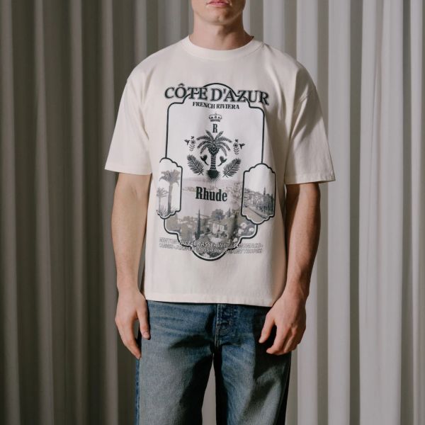 Rhude Azur Mirror T-shirt Off White