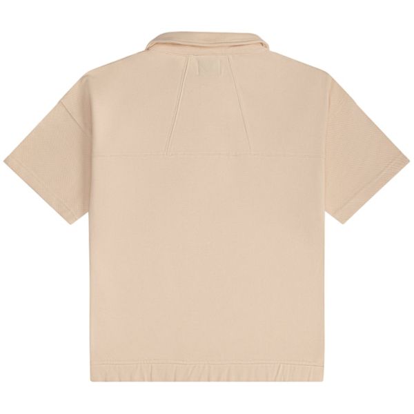 Rhude Pique Snap Polo Beige
