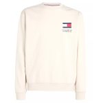 Tommy Jeans Essential Flag Sweater Off White
