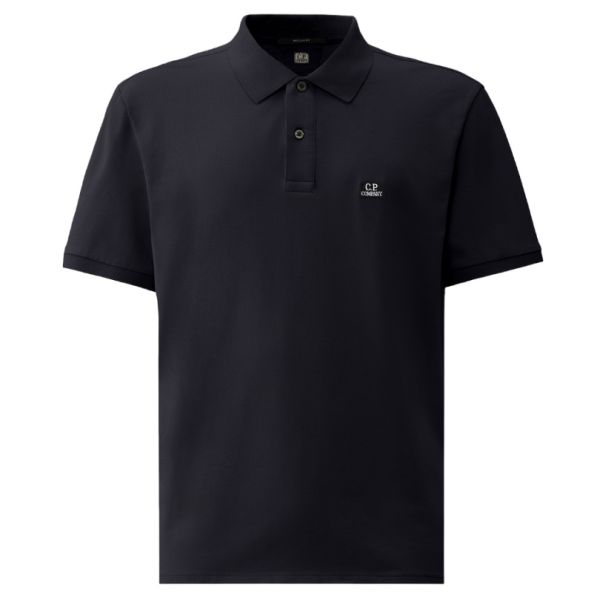 CP Company Stretch Piquet Polo Navy