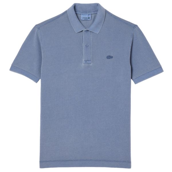 Lacoste Natural Dyed Classic Fit Polo Blauw