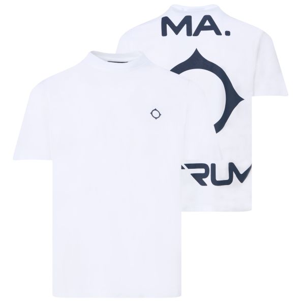 Ma.strum Oversized Back Logo T-shirt Wit