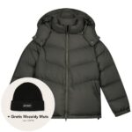 olaf chevron puffer donker groen