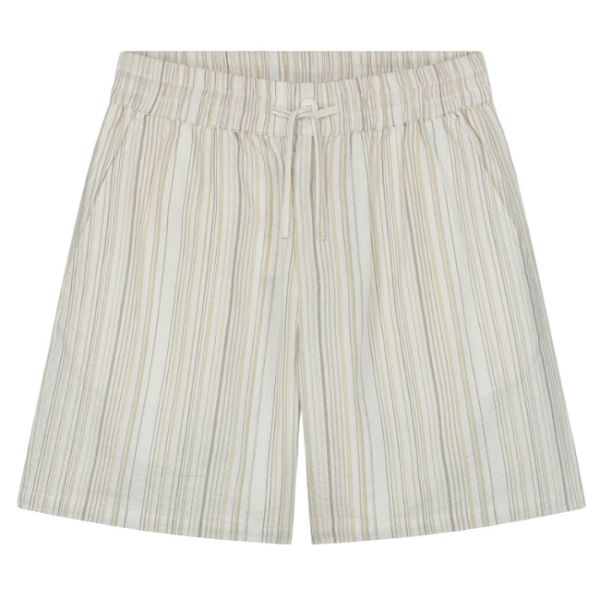 Olaf Stripe Korte Broek Bruin/Wit