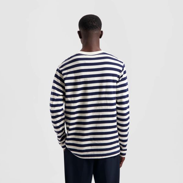 Olaf Stripe Sans T-shirt Blauw/Wit