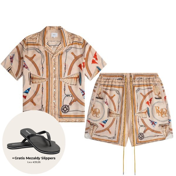 Rhude Nautica Silk Zomerset Beige