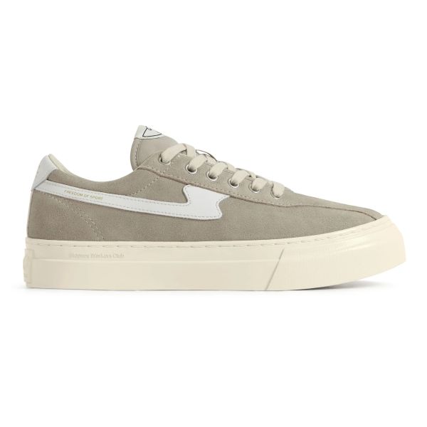 Stepney Workers Club Dellow S-Strike Cup Suede Sneaker Licht Grijs