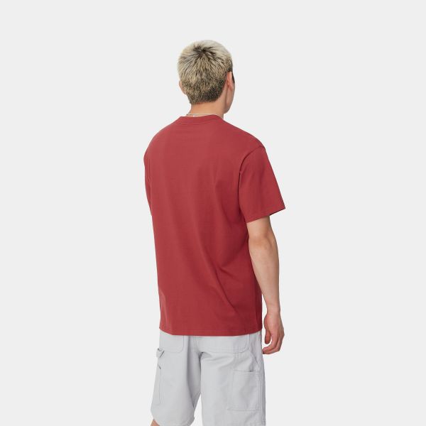 Carhartt Amour Pocket T-shirt Rood