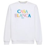 Casablanca Stacked Logo Sweater Wit