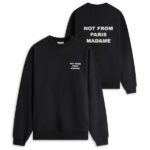 Drôle De Monsieur Slogan Sweater Zwart