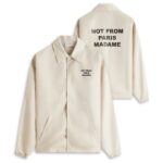 Drôle De Monsieur Slogan Vest Beige
