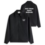 Drôle De Monsieur Slogan Vest Zwart