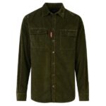 Dsquared2 Corduroy Overshirt Donker Groen
