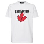 Dsquared2 Ghost Maple Leaf T-shirt Wit