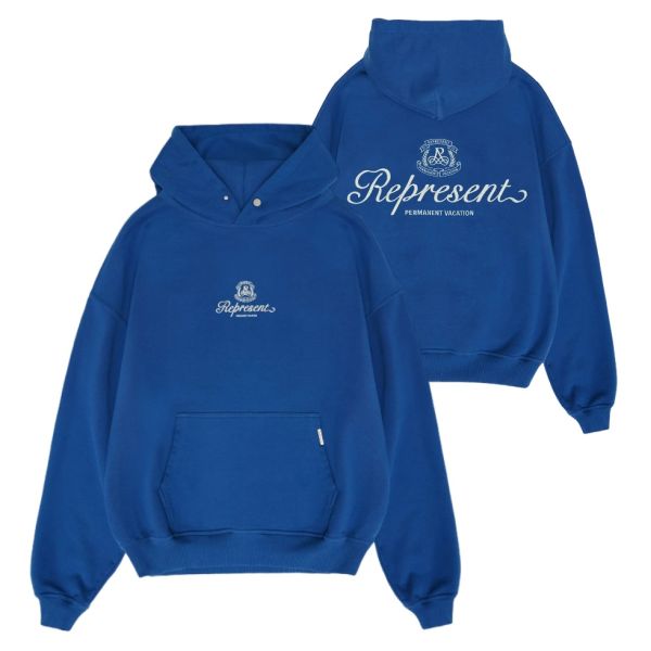 Represent Permanent Vacation Hoodie Blauw