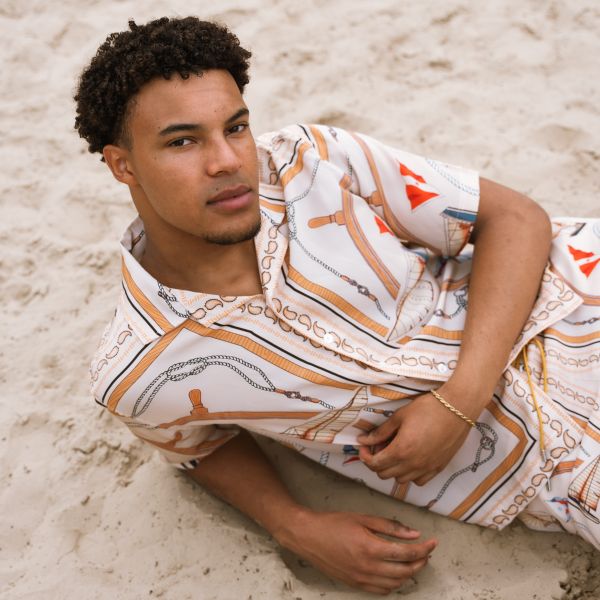 Rhude Nautica Silk Zomerset Beige