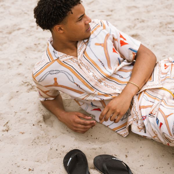 Rhude Nautica Silk Zomerset Beige