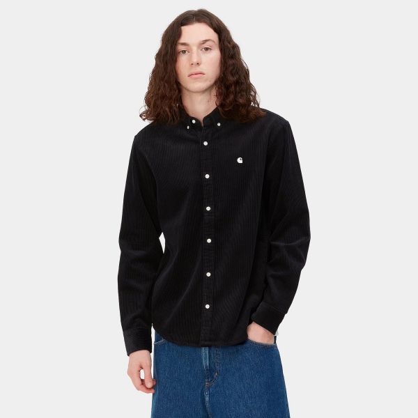 Carhartt Madison Cord Overshirt Zwart