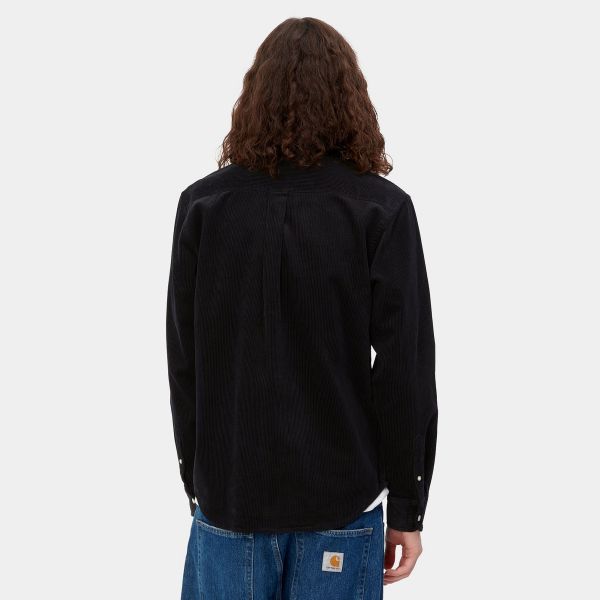 Carhartt Madison Cord Overshirt Zwart