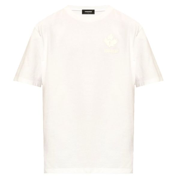 Dsquared2 Gummy Maple Leaf T-shirt Wit