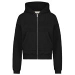 Flâneur Embossed Zip-Up Vest Zwart