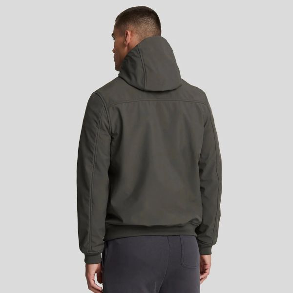 Lyle & Scott Fleece Back Softshell Jack Antraciet