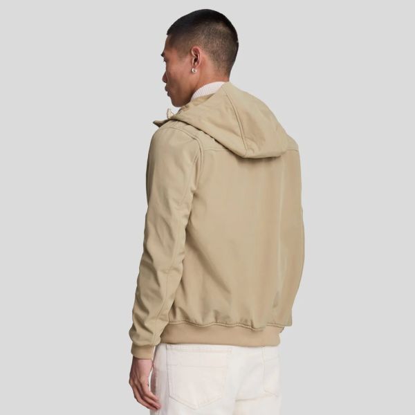 Lyle & Scott Fleece Back Softshell Jack Beige