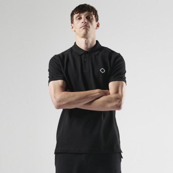 Ma.strum Pique Polo Zwart