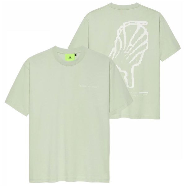 New Amsterdam Surf Association Teletekst T-shirt Licht Groen