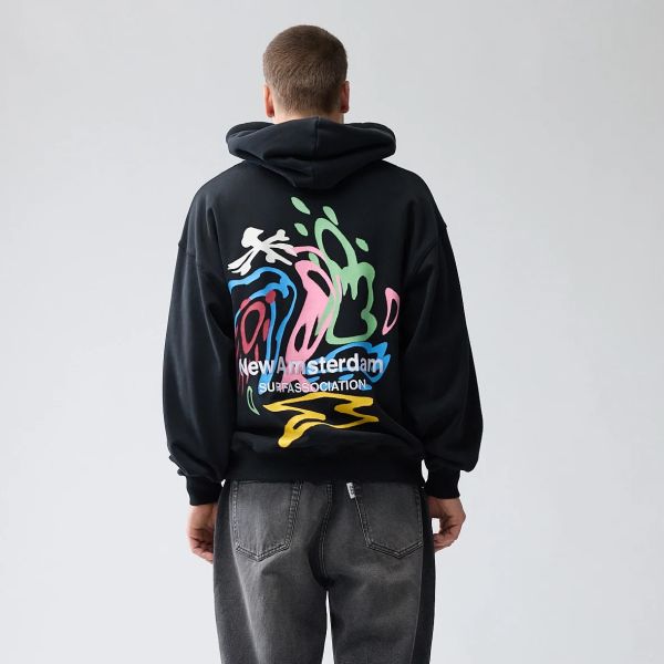 New Amsterdam Surf Association Weather Icon Hoodie Zwart