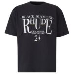 Rhude Black Diamond T-shirt Zwart