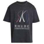 Rhude Ski Slope T-shirt Zwart