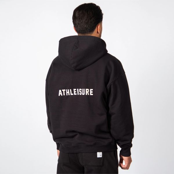 Saint Blanc Cut Hoodie Zwart