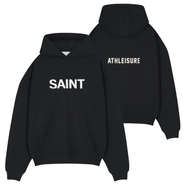Saint Blanc Cut Hoodie Zwart