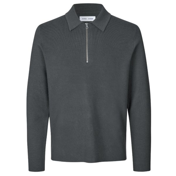 Samsøe Samsøe Guna Half Zip Sweater Antraciet