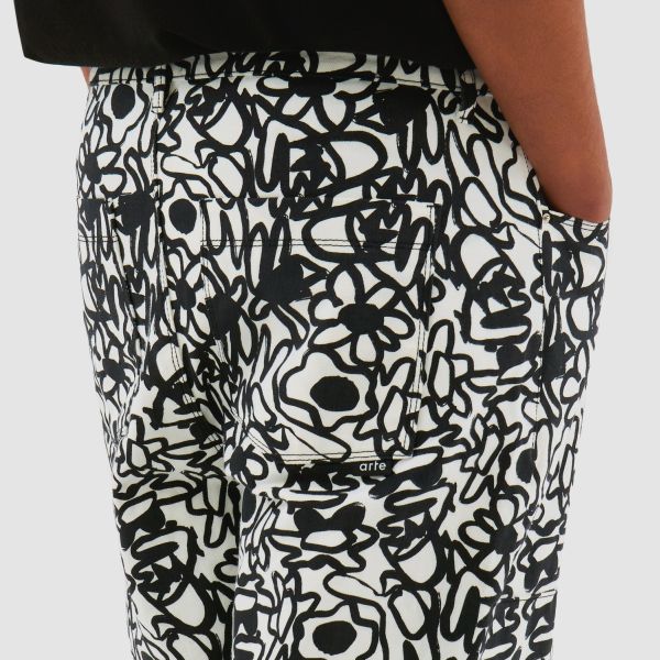 Arte Antwerp Allover Flowers Broek Zwart/Wit | Mezaldy.com Arte Antwerp Allover Flowers Broek Zwart/Wit | Mezaldy.com