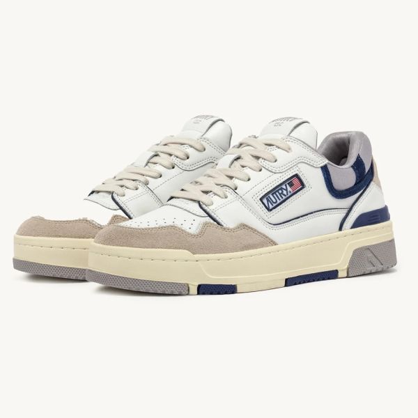 Autry CLC Low Sneaker Wit/Blauw