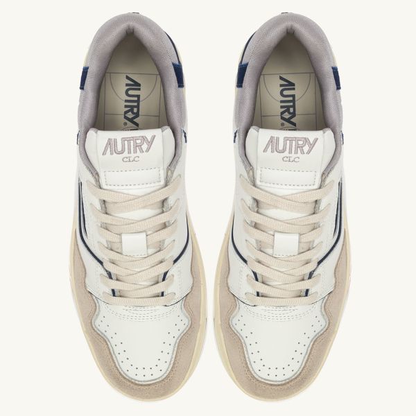 Autry CLC Low Sneaker Wit/Blauw