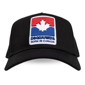 Dsquared2 Leaf Patch Cap Zwart