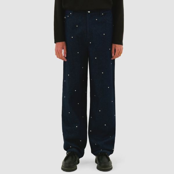 Arte Antwerp Loose Heart Broek Navy | Mezaldy.com