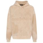 Dsquared2 Bleached Hoodie Beige