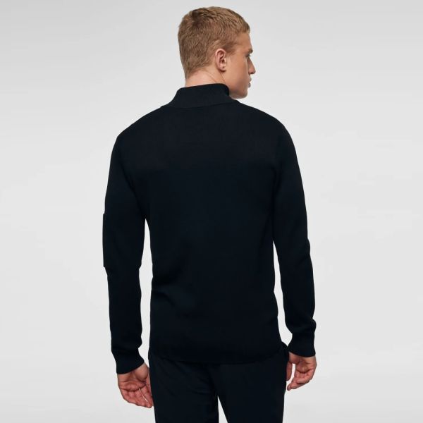 Genti Turtle 3 Buttons Sweater Zwart