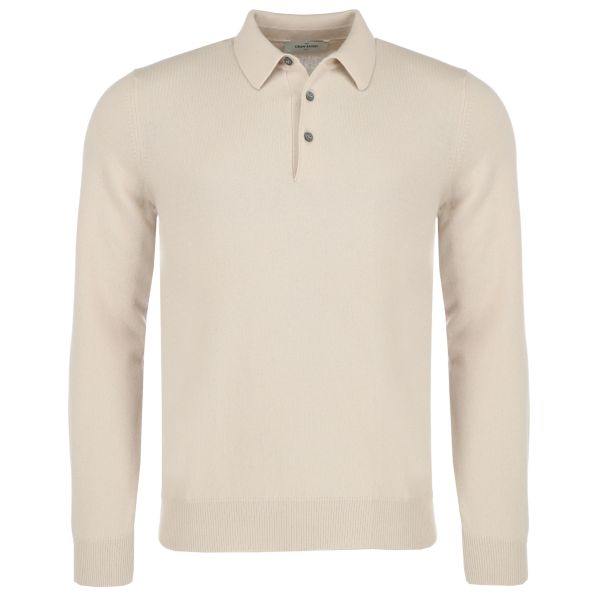Gran Sasso Tennis Longsleeve Polo Beige
