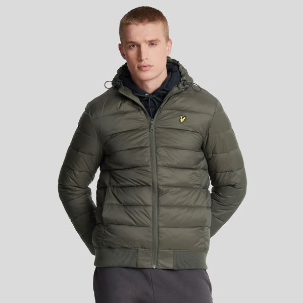 Lyle & Scott Wadded Jas Donker Groen