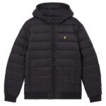 Lyle & Scott Wadded Jas Zwart
